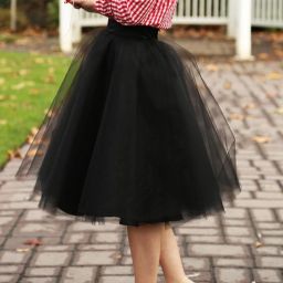 Women Solid Regular Black Skirt-image-63