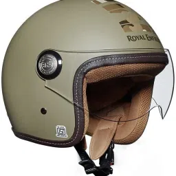 royal enfield MLG Choper with Visor Open Face Motorbike Helmet image 4
