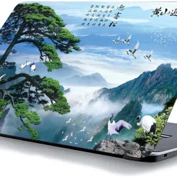 qth CHINEESE WORD LAP-2380 VINYL Reusable Laptop Skin Compatible for 15.6 inch-image-71