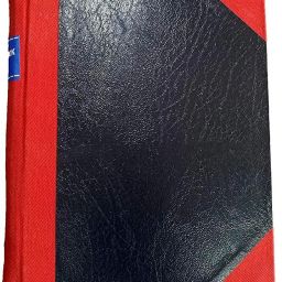 Half Index Account Book Small Size - Copy Size - 21x17 cm - 80 GSM Paper - Red Half Canvas PVC Binding (500 Page) 1-Part Record Keeping Books-image-59