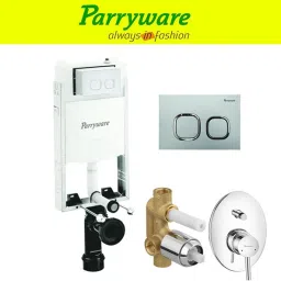 Half Frame Concealed Cistern, with divater body upper part set of 1 pic 376 Dual Flush Tank-0