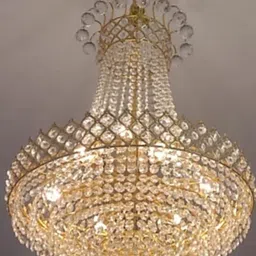 shri mahal antiques LED Crystal Big Size Jhhomar Light For Living Room/Hall/Bed Room Chandelier Ceiling Lamp-picture-28