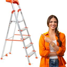 5 Step 250Kgs Load Bearing Capacity Aluminium Ladder-image-11