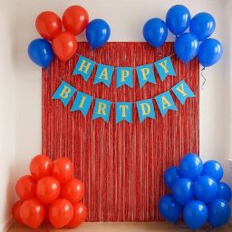 Blue Red Theme Happy Birthday Decorations 36 Pcs-image-13