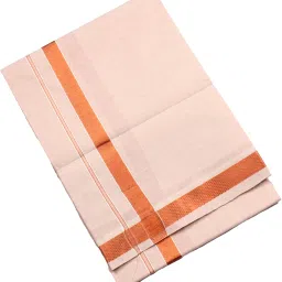 Sharan Elegance Tissue 2 meter Copper-1 Set 1 Solid Men Dhoti-image-30