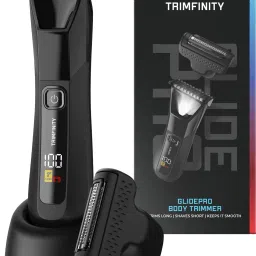Trimfinty GlidePro Men’s Trimmer | Precision Beard & Body Trimmer with Foil Shaver Fully Waterproof Trimmer 60 min Runtime 2 Length Settings-picture-26