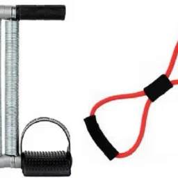 DOUBLE SPRING TUMMY TRIMMER WITH FIG 8 HOME GYM EXERCISER Fitness Accessory Kit Kit-image-45