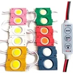 12 LEDs 0.3 m Blue, Green, Pink, Red, White, Yellow Color Changing, Flickering, Steady Bulb Rice Lights-16