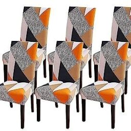 Polycotton Abstract 1 Seater Chair Cover-image-50