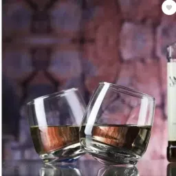 (Pack of 2) Round Whiskey / Water /Juice Glass Glass Set Water/Juice Glass-image-84