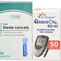 Tcare BG-03 50 STRIP Glucometer Lancets-image-51