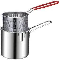 Deep Frying Pot With Basket 1200Ml Stainless Steel Fryer Pot With Long Handle 1.2 L Electric Deep Fryer-35