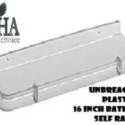Wall Mount Multipurpose Modern Shelf for Bathroom 16 inch Acrylic Wall Shelf-image-25