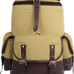 ® Backpack Canvas Yellow Casual with Laptop Compartment Waterproof Backpack-image-43
