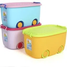 Plastic storage boxtoy storage organiser with lid,wheels and handle for kids Storage Basket-image-62