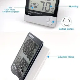 voltegic Digital White Clock image 3