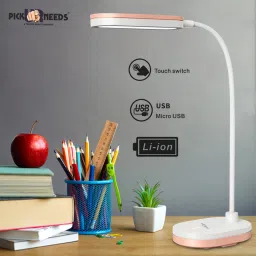 daily needs shop Rechargeable LED Study Table Lamp USB Charging With Long Battery Backup Study Lamp image 3