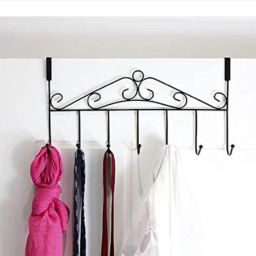 The Door Hanger with Cloths Metal Hanging Rack Organizer Hook 7-18