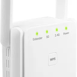 ROCKTECH Dual Band WiFi Repeater Range Extender, Boost Signal Strength WiFi Range Extender 5 GHz, 2.4 GHz 1200 Mbps Wifi Speed Dual Band Internal Antenna Access Point Mode-11