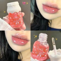 Milk Can Bottle Color Changing Pink Shine Long lasting Lip Gloss Orange-image-15