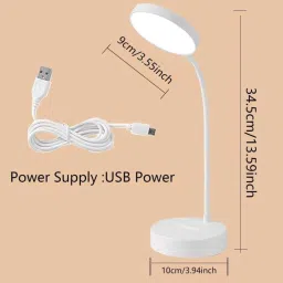 refulgix Desk Lamp Touch Sensor On/Off Study Lamp USB Rechargeable Study Lamp image 3