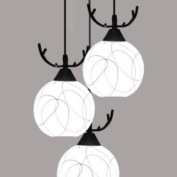 Deer Shape Frosted Glass Hanging Light for Bedroom , Kitchen etc Chandelier Ceiling Lamp-image-20