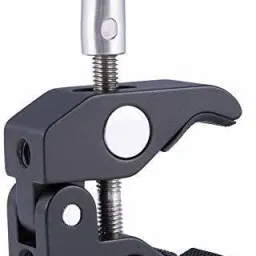 MILLETS Super Camera Clamp w/ 1/4" and 3/8" Thread Pliers Clip for DSLR Rig Cameras Straight Flash Bracket-19