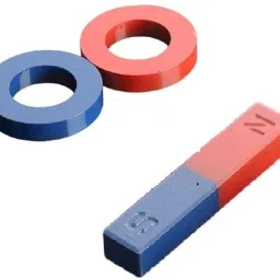 3 Piece Magnet 2 Round Magnet and 1 Bar Magnet for kids Multipurpose Office Magnets Pack of 3-image-74
