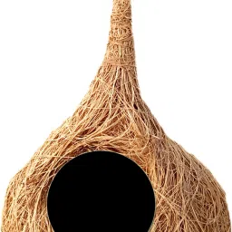 ROUND organic coir bird nest for bird -STRONG Bird House-3