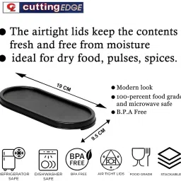 Modular Containers Lids for Boxes Compatible with Cutting EDGE Containers Only 7.4 inch, 3.7 inch Lid Set image 5