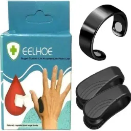 3pc Sugar Control Set Acupressure 1 pc Ring & 2 pc Clip for Blood Sugar Balance Medical Reacher & Grabber-29