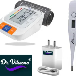 Dr Viksons BP-15 With Dr. Morepen Digital Thermometer with Adaptor Charger & Dr. Morepen Bp Monitor-16