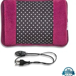 Velvet Fur Instant Pain Relief Period Cramps Joint-Muscle Pain Electric 1 L Hot Water Bag-image-74