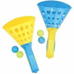 Click and Catch Twin Ball Game Indoor Outdoor Toy Set | Pop & Catch Ball Play Fun Boys & Girls.-5