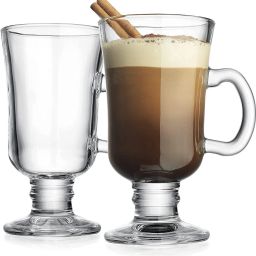 (Pack of 2) Coffee Mugs with Handle Set of 2 Glass Set Water/Juice Glass-image-27