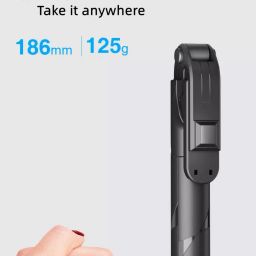 BUFONA Bluetooth Extendable Selfie Stick with Wireless Remote Mobile Video Stand Gimbal Tripod, Monopod, Monopod Kit, Tripod Bracket, Tripod Clamp, Tripod Kit image 2