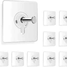 Wall Heavy Duty Strong Nail Free for Hanging Photo Frame, Wall Clock, Hook 10-18