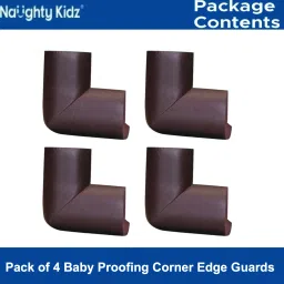 Pack of 4 Baby Proofing Corner Guards | Pre-Taped Child Safety Corner Protector-17
