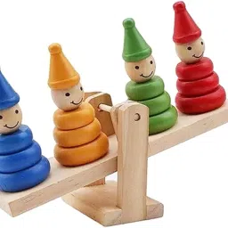 Wooden Clown Balancing Game Toy and Toddlers Suitable for All Ages-14