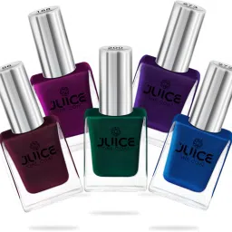 Nail Paint Combo Mahogany - 96, Pearly Magenta - 188, Pearly Forest - 200, Sapphire Blue - 272, Eminence - 273-10