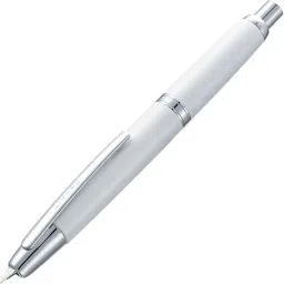 Jinhao 10 Retractable Press Capless White Metal Body Extra Fine Nib Fountain Pen-image-41