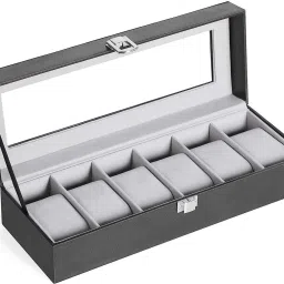 6 SLOT WATCH COLLECTION BOX Watch Box-image-26
