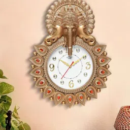 horo Golden Synthetic Plastic Wall Clock-picture-13