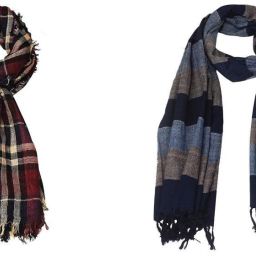 Striped Pure Cotton Men Multicolor Fancy Scarf-10