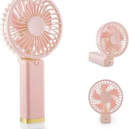 PLERIZA Mini Handheld Fan,Portable Fan USB Rechargeable ,Small Pocket Fan Cooling Mini Portable Hand Fan with 5 Speed & 1200 mah battery USB Fan-11