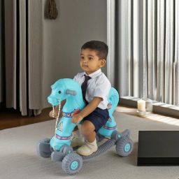 Baby Horse Rider for Kids 1-3 Years Birthday Gift Horsey Rocker Ride-on Toy Boy's and Girl's 2 in 1 Baby Horse Rider/Rocker for Kids 1-3 Years Birthday Gift Tricycle-image-107