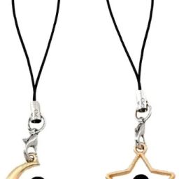 KIPZO Pack of 2 Moon & Star Astronaut Keychain phone Charm Pendant DIY Jewellery Phone Charm-image-38