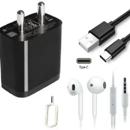 Wall Charger Accessory Combo for Xiaomi Redmi Note 7 Pro, Redmi Note 7S, Redmi Note 7, Redmi 8A, Mi A3, Mi A2, Mi A1 Fast Charger Original Adapter Like Wall Charger Cable, Mobile Power Adapter Cable, Fast Charger, Android Smartphone Charger, Battery Charger, High Speed Travel Charger With 1 Meter TYPE- C USB Cable Charging Cable Data Transfer Cable-10