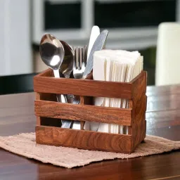 Cutlery Kitchen Rack Cutlery Kitchen Rack Wood Kitchen Rack, Storage Box Multipurpose Stand Wood-image-56