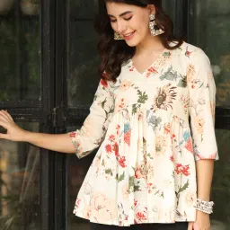 Casual Regular Sleeves Printed Women White Top-image-13